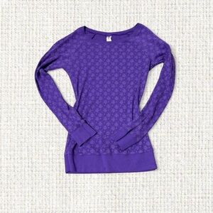 No Boundaries Purple Thermal Long Sleeve – Size Small